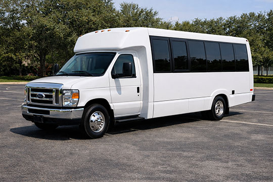 18-passenger minibus available for charter in Costa Mesa, CA